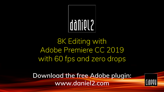 Realtime 8K editing in Adobe Premiere CC 2019